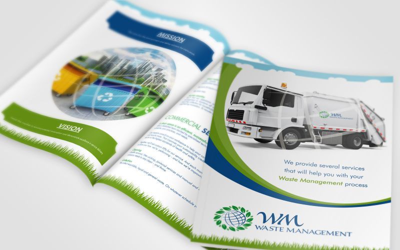 WM Waste Management Brochure Design