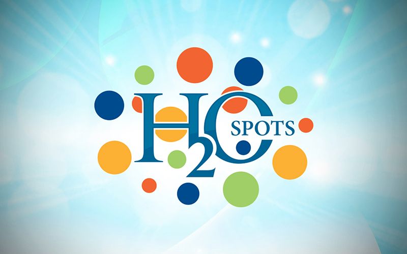 H2O Spots Logo Design