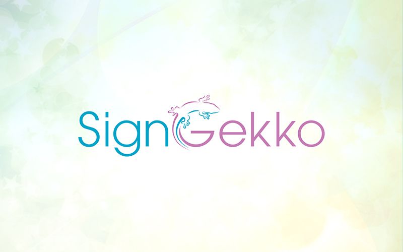 Sign Gekko Logo Design