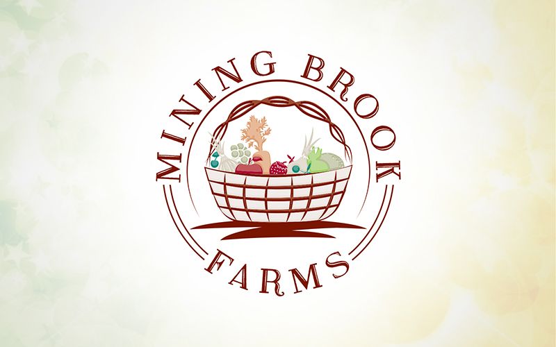 Mining Brooks Farms Logo Design