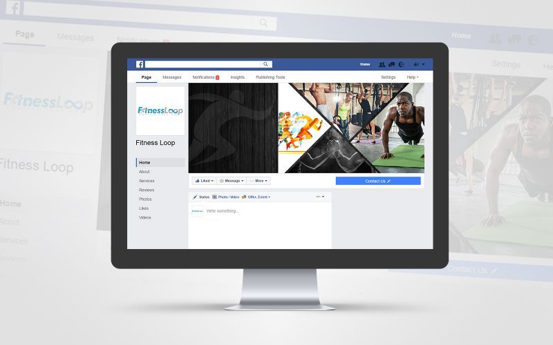 Fitness Loop Social Media Design