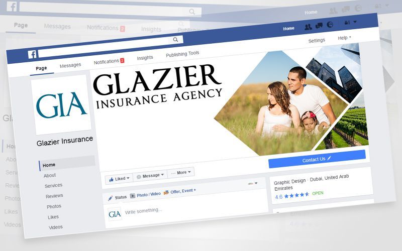 Glazier Insurance Social Media Design