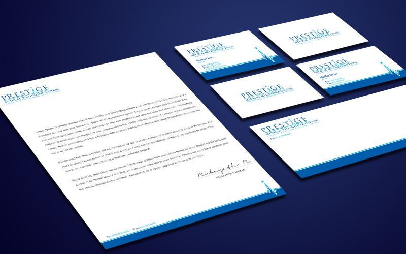 Prestige Medical Stationery Design