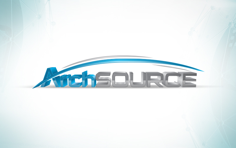 Arch Source 3D logo design