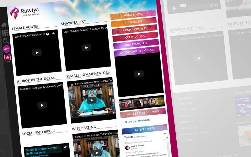 Al-Rawiya Foundation Website Design