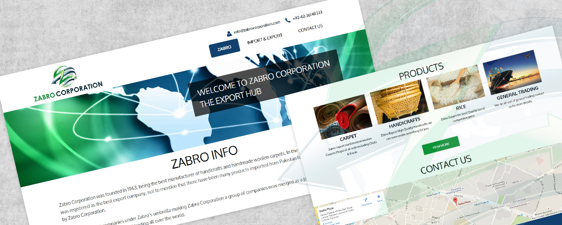 Zabro Corporation Website Design