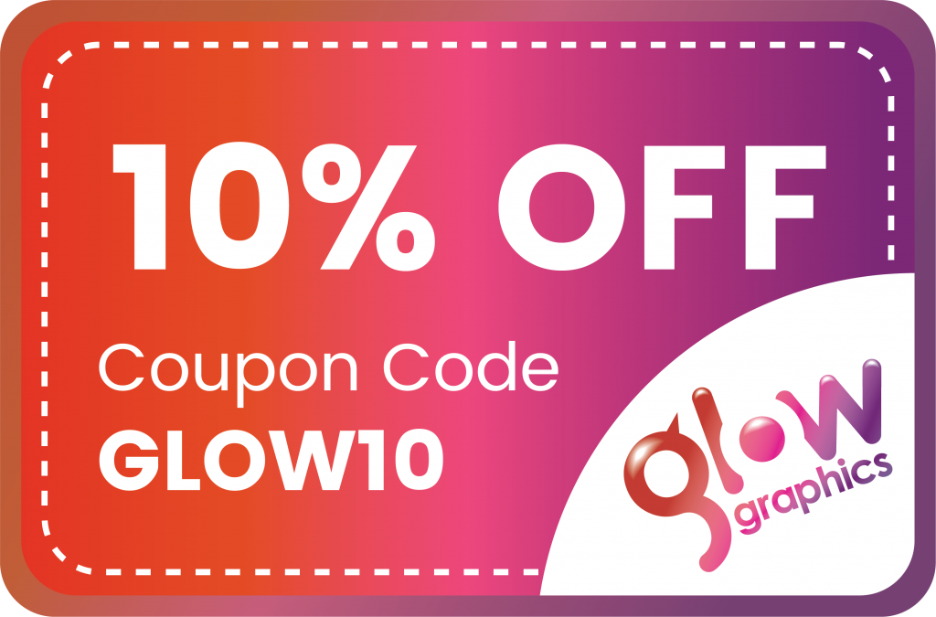 Coupon Code Glow Graphics Design